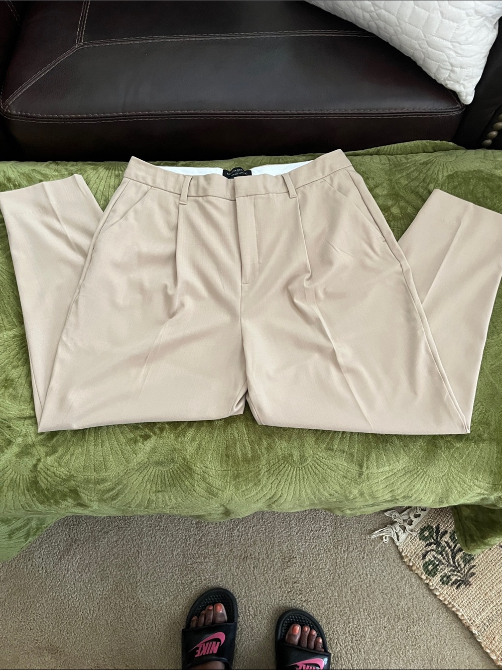 Banana Republic Light Beige Tailored Women's Trousers